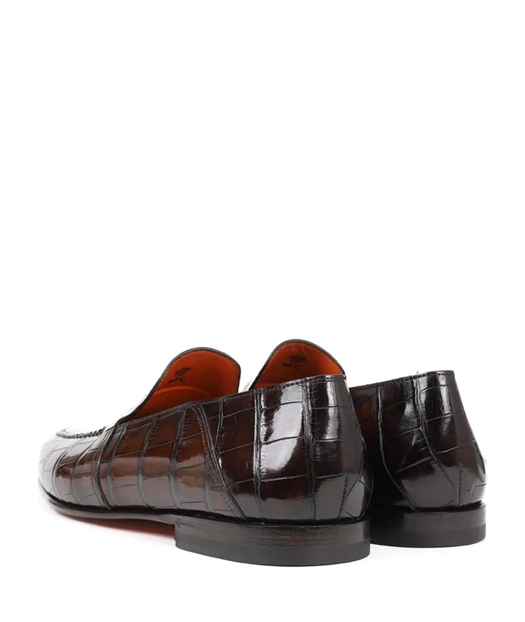 SANTONI Коричневые лоферы, фото 4