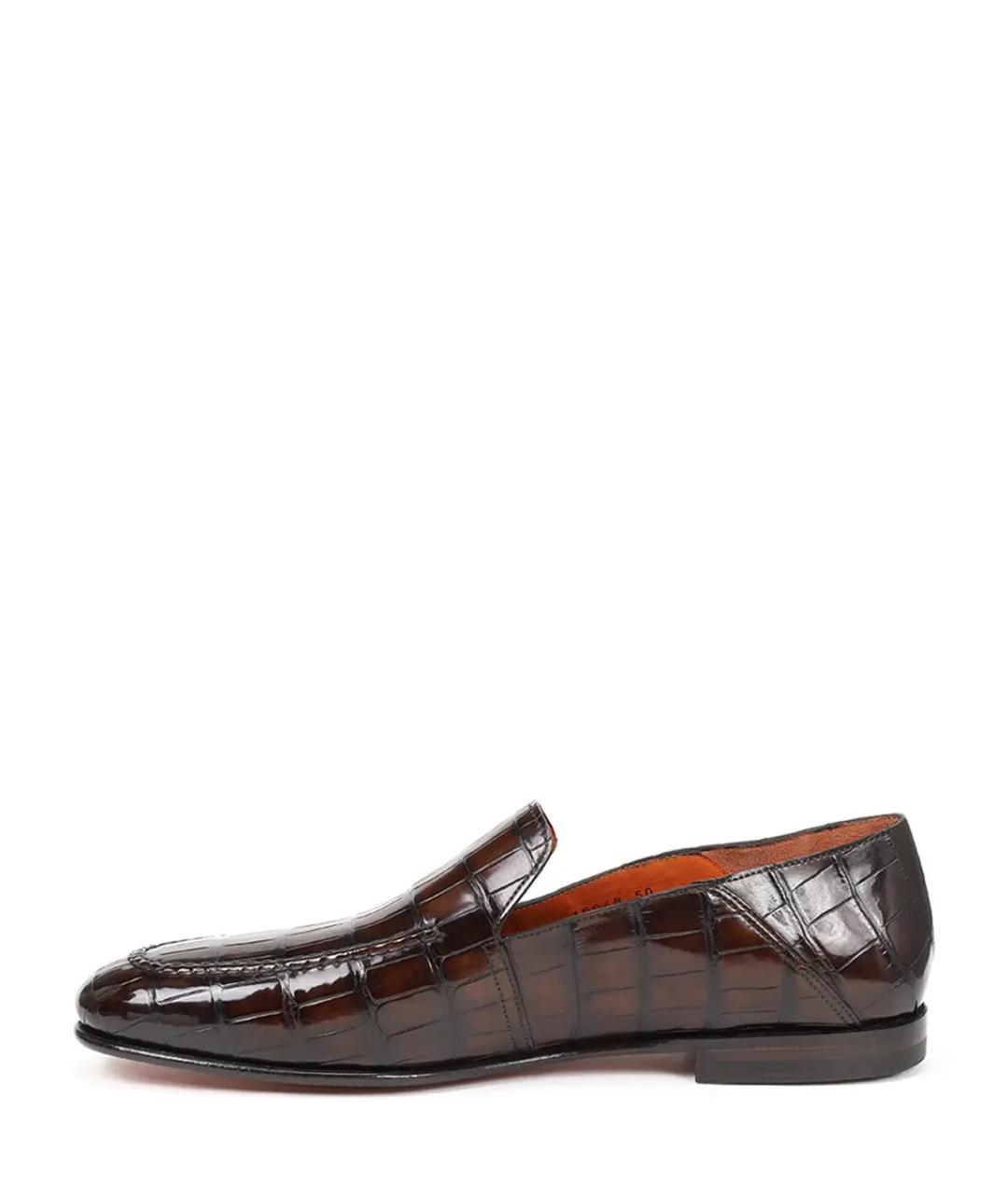 SANTONI Коричневые лоферы, фото 3