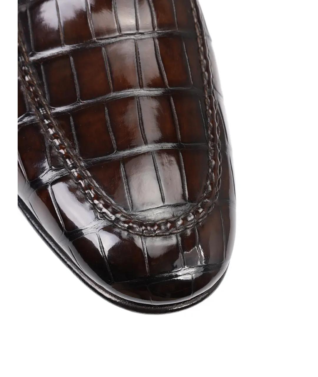 SANTONI Коричневые лоферы, фото 5