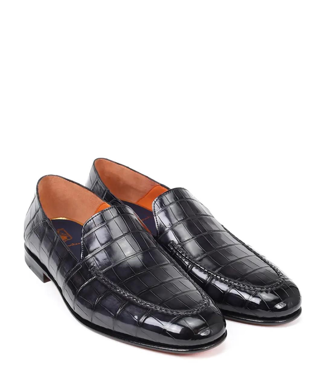 SANTONI Серые лоферы, фото 2