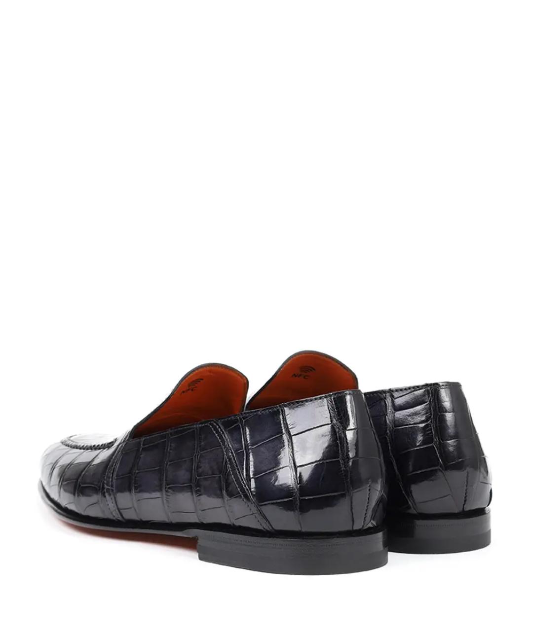 SANTONI Серые лоферы, фото 4