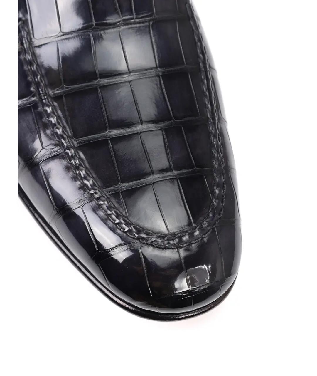 SANTONI Серые лоферы, фото 5