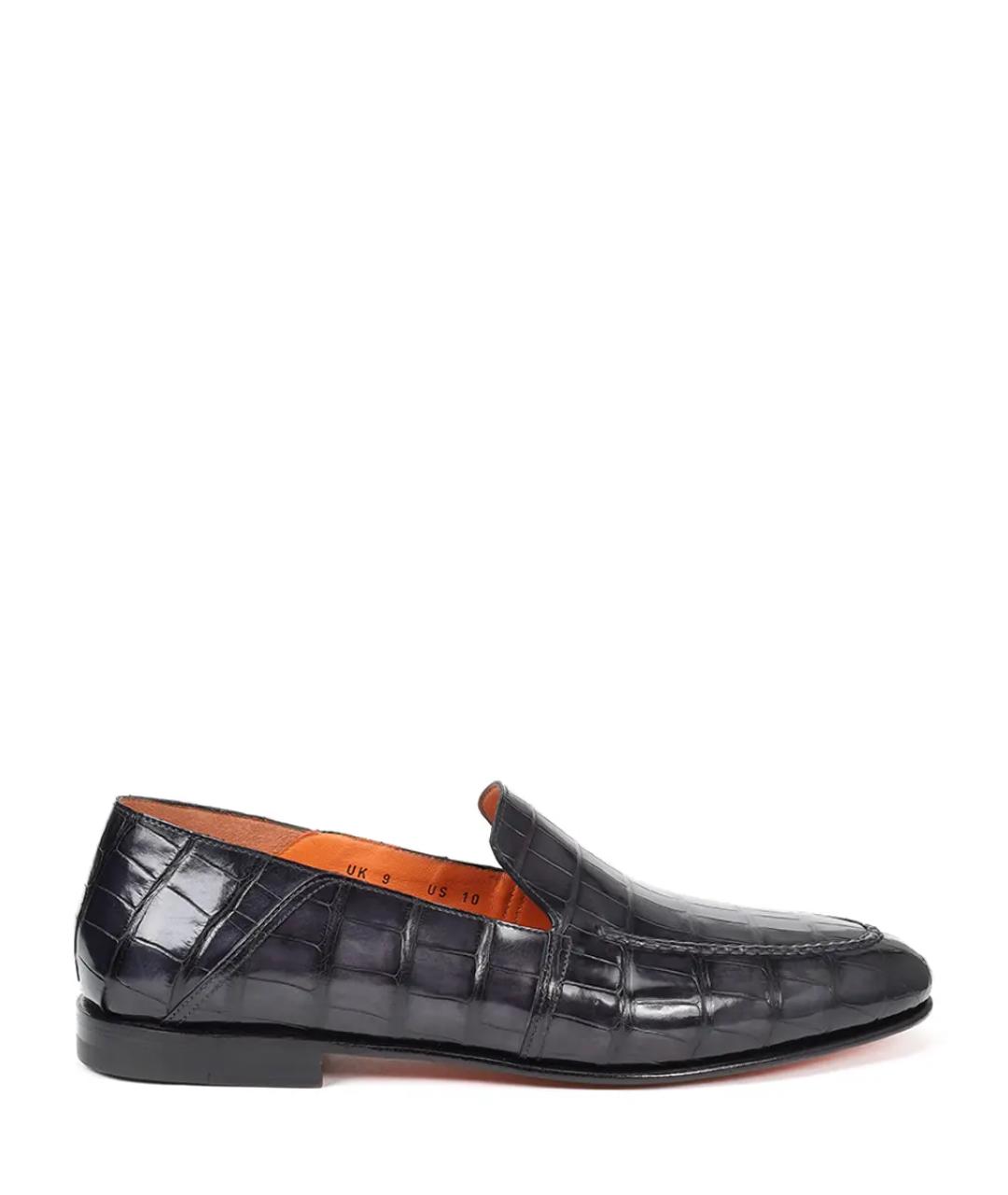 SANTONI Серые лоферы, фото 1