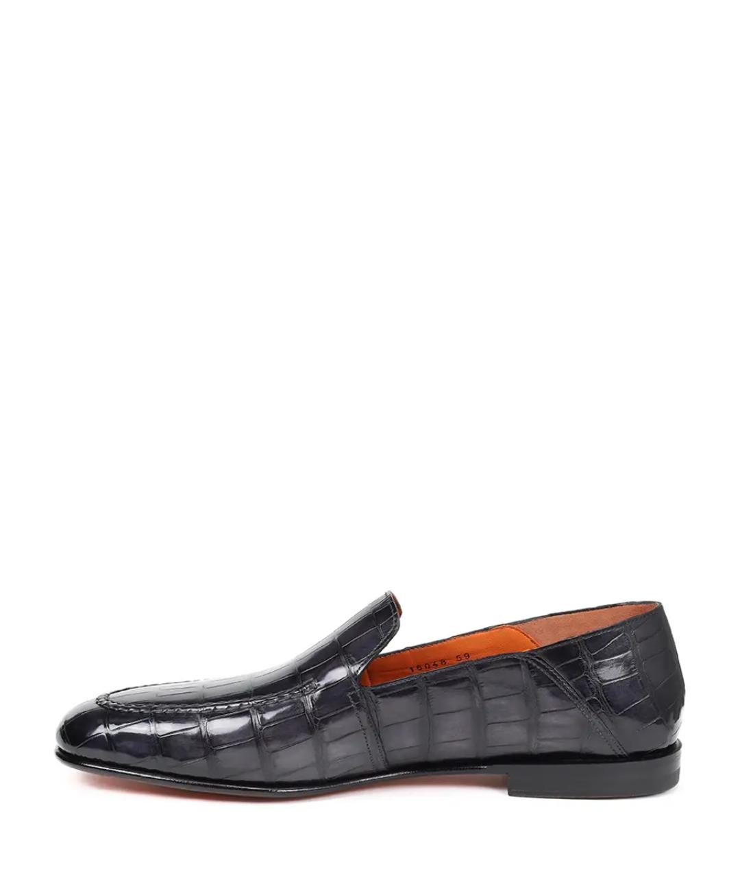 SANTONI Серые лоферы, фото 3