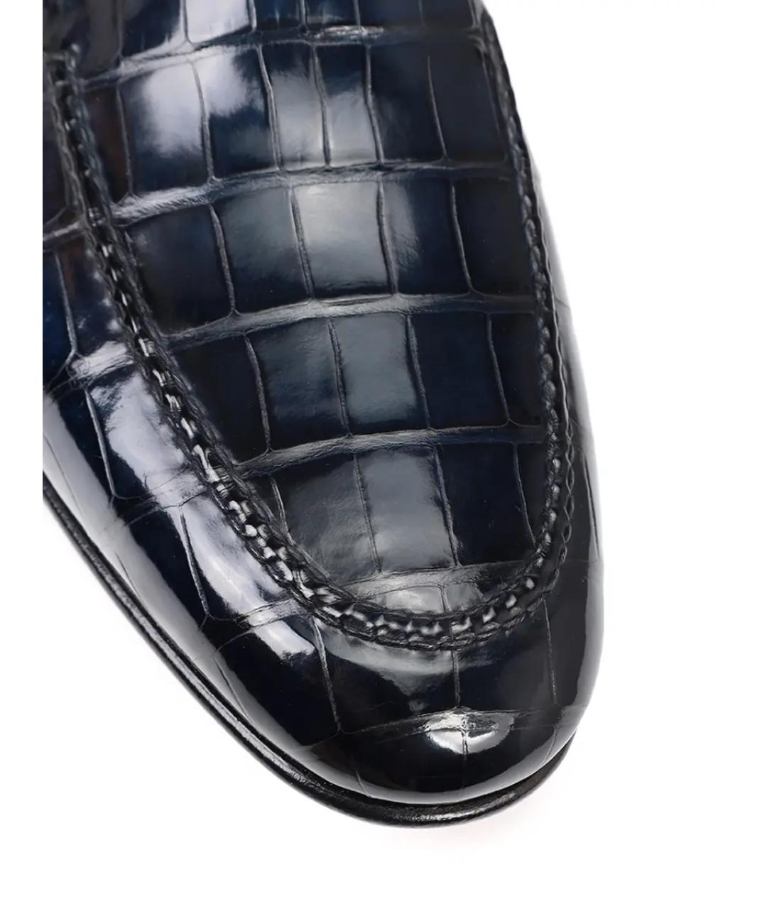 SANTONI Синие лоферы, фото 5