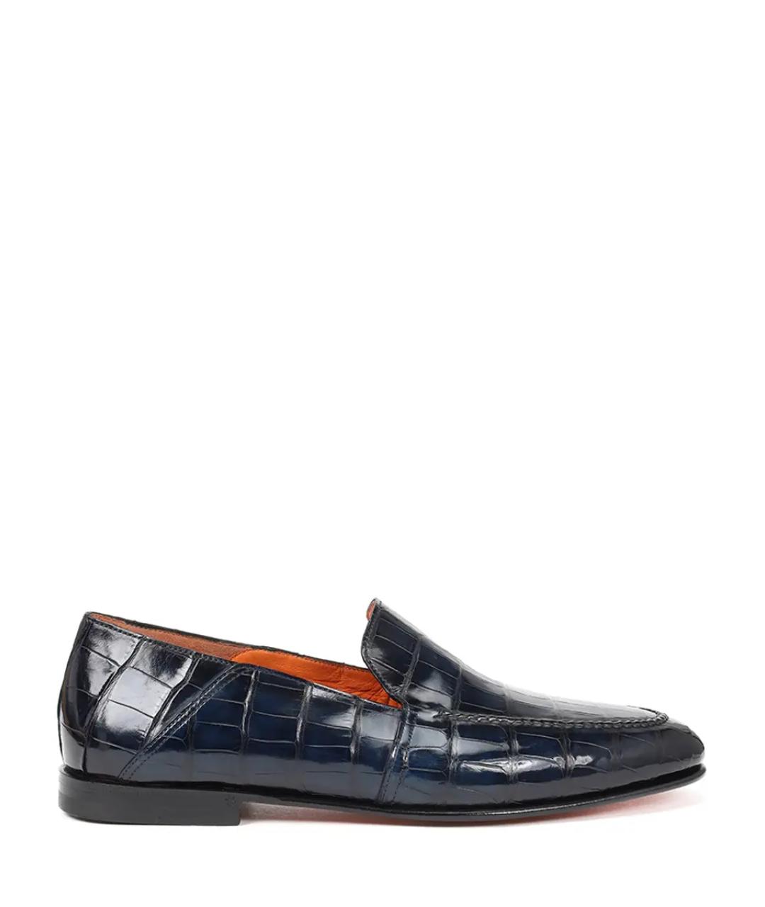 SANTONI Синие лоферы, фото 1