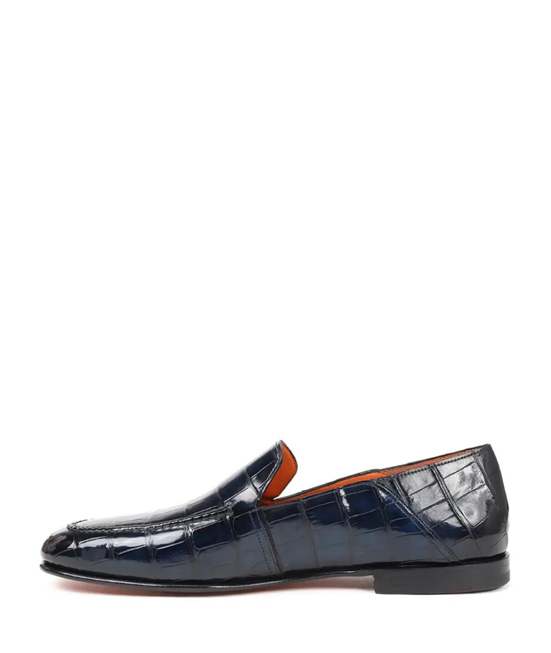 SANTONI Синие лоферы, фото 3