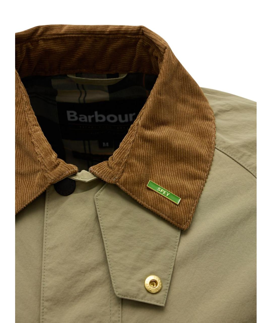 BARBOUR Бежевая полиамидовая куртка, фото 2