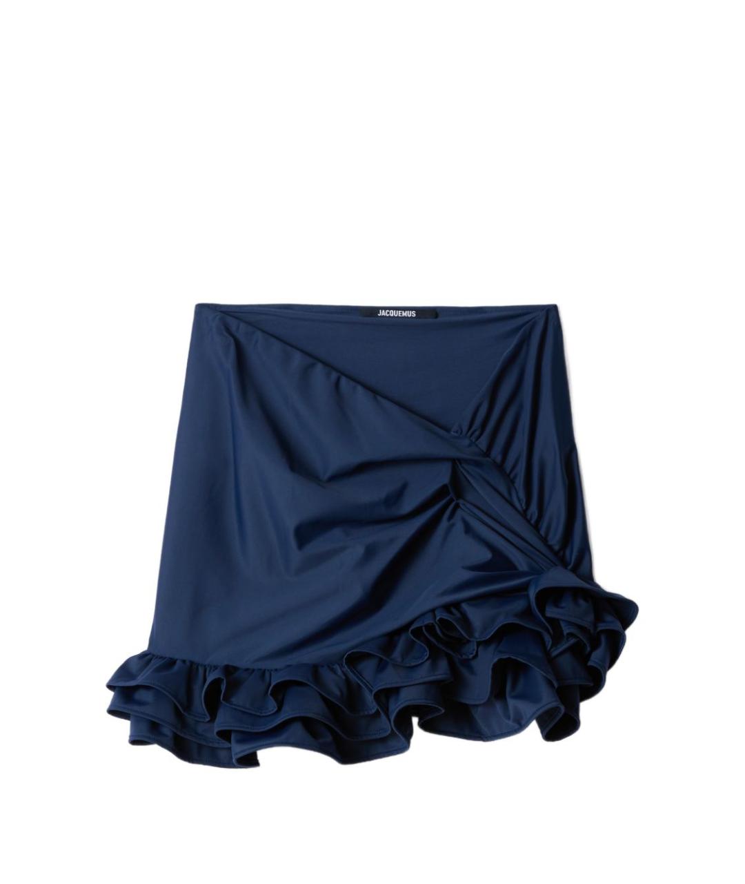 JACQUEMUS Темно-синяя юбка мини, фото 1