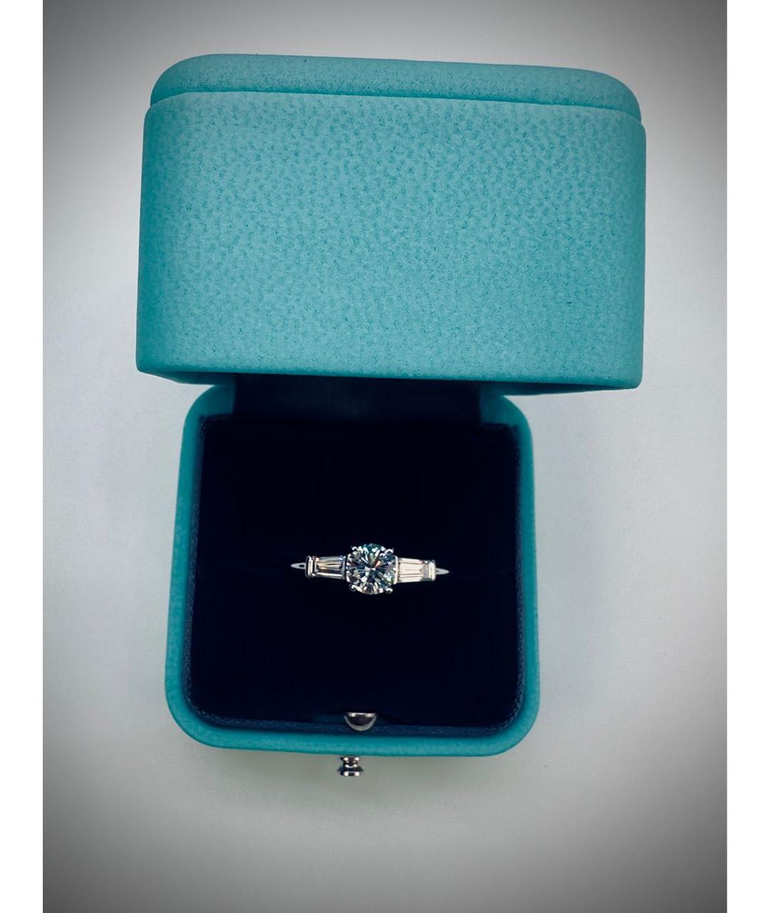 TIFFANY&CO Серебряное платиновое кольцо, фото 6