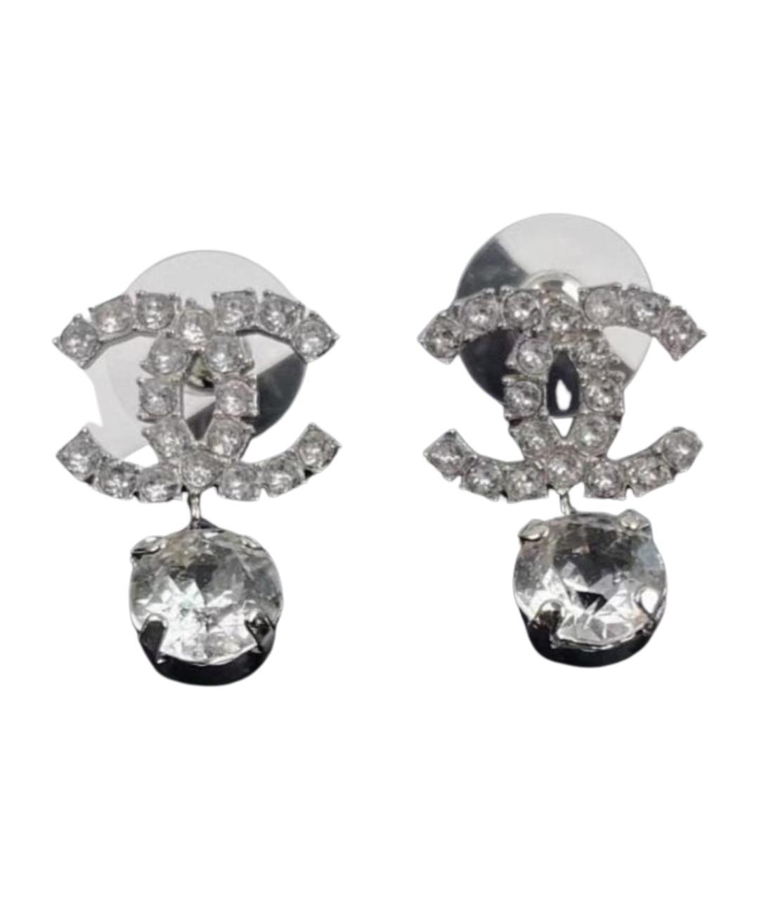 CHANEL Серебряные серьги, фото 1