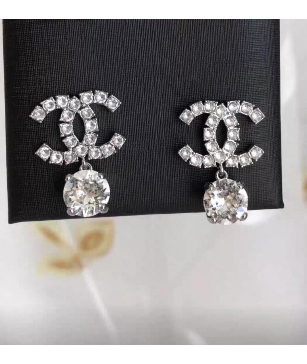CHANEL Серебряные серьги, фото 3
