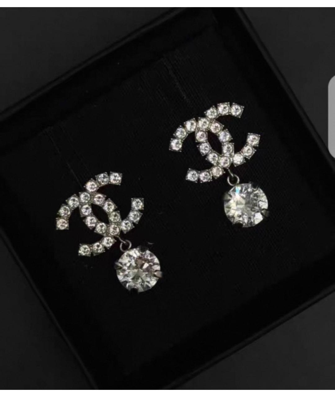 CHANEL Серебряные серьги, фото 2
