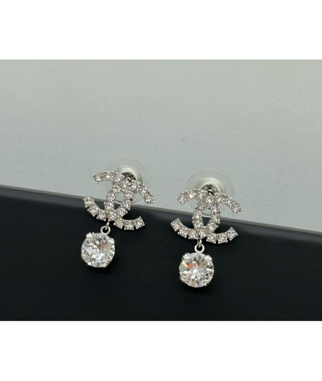CHANEL Серебряные серьги, фото 4