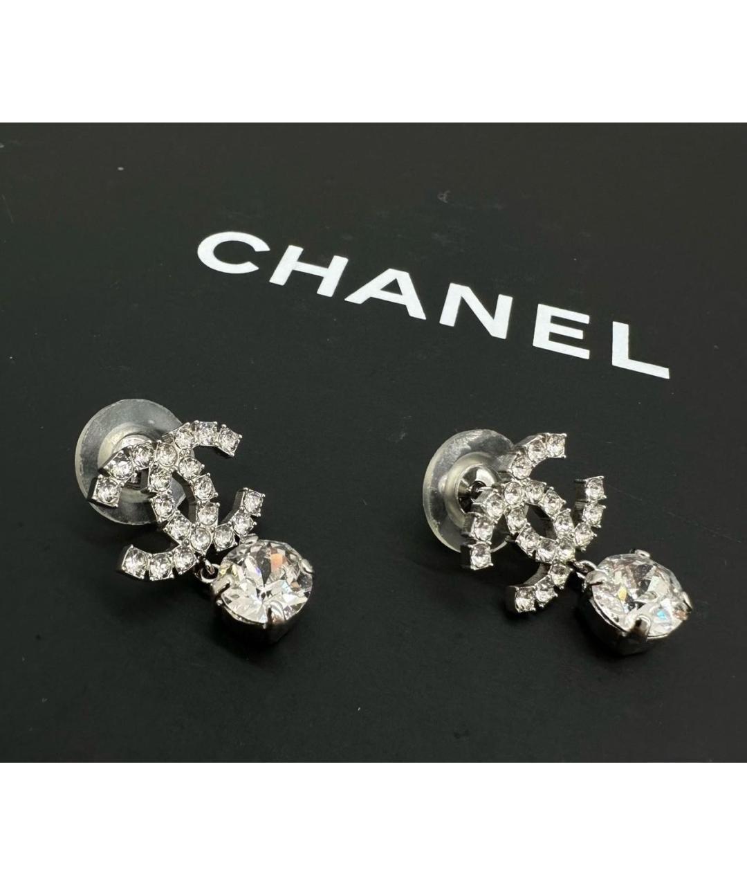 CHANEL Серебряные серьги, фото 5