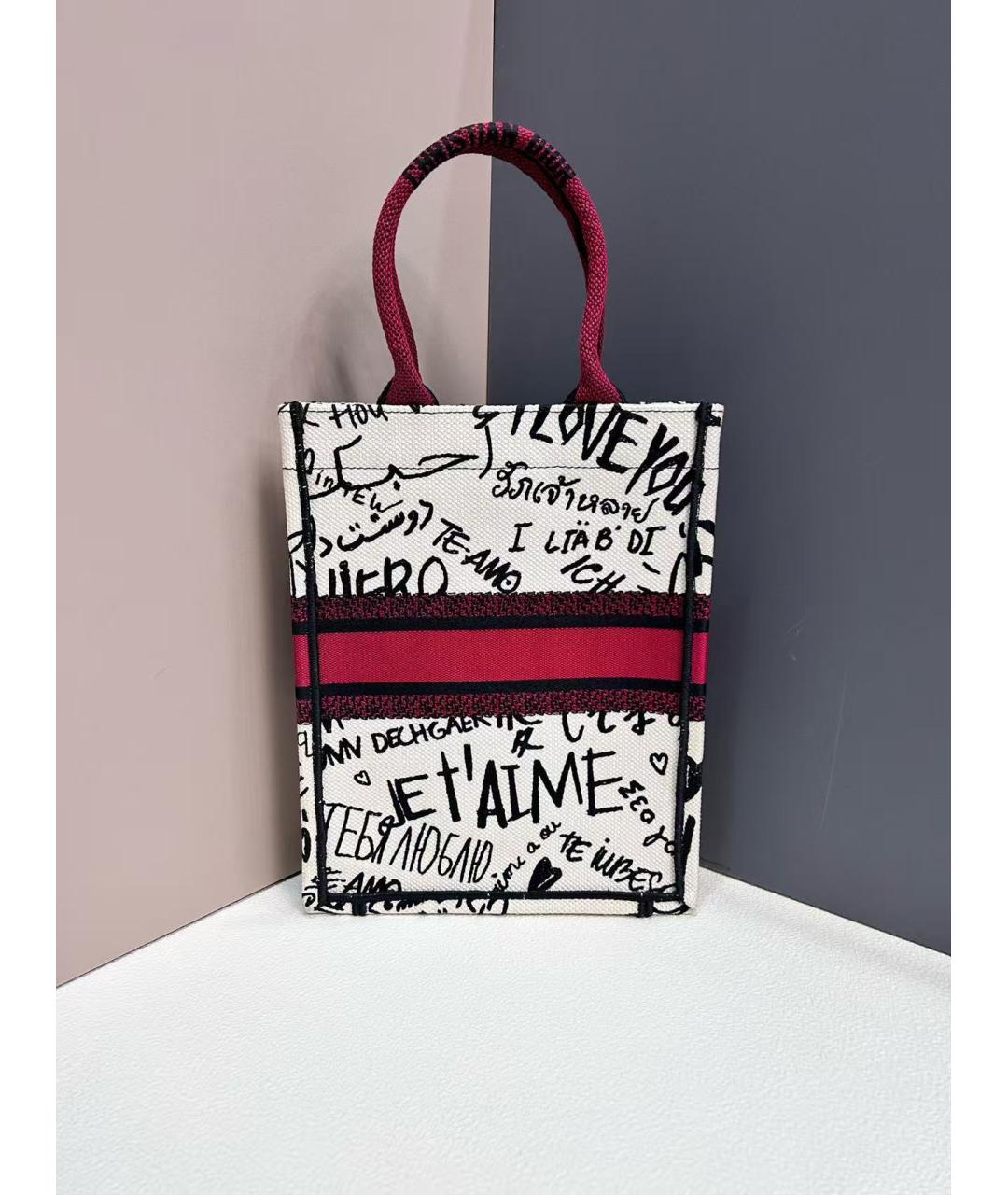 CHRISTIAN DIOR Белая сумка тоут, фото 3