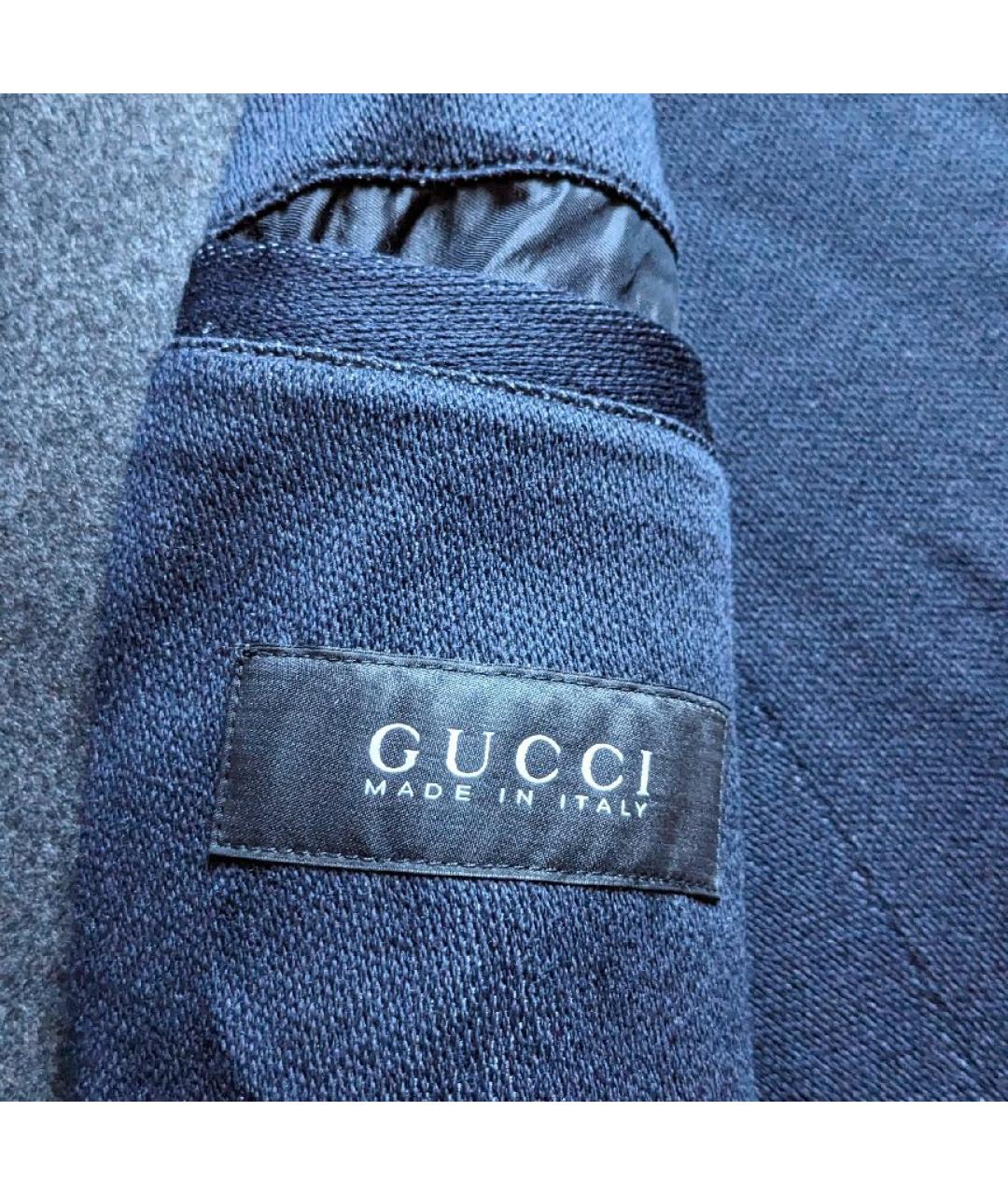 GUCCI Антрацитовое шерстяное пальто, фото 6