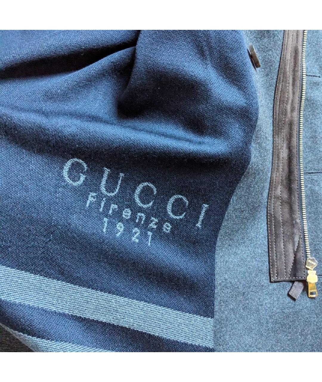 GUCCI Антрацитовое шерстяное пальто, фото 5
