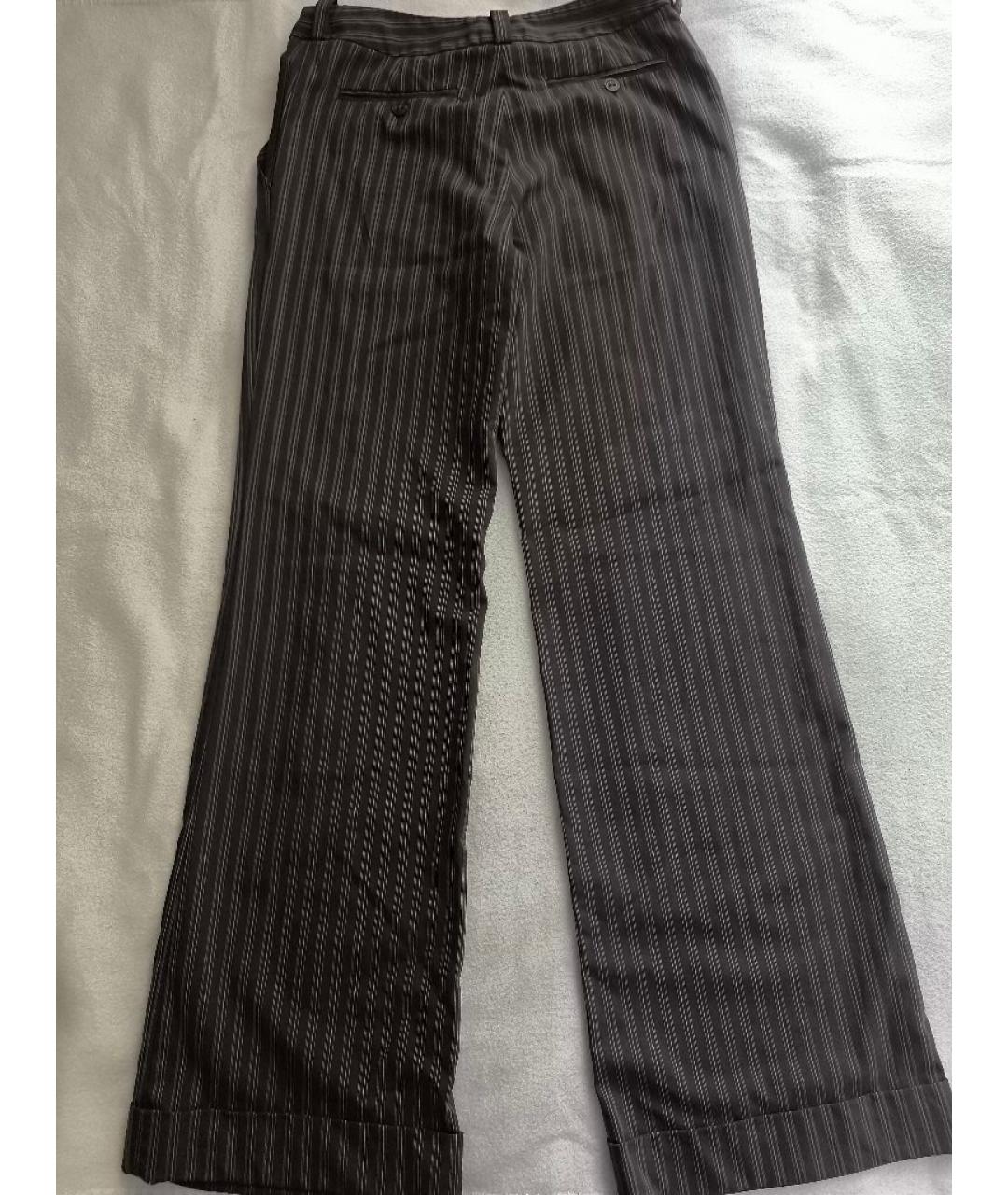 CHRISTIAN DIOR Коричневые шерстяные брюки широкие, фото 2