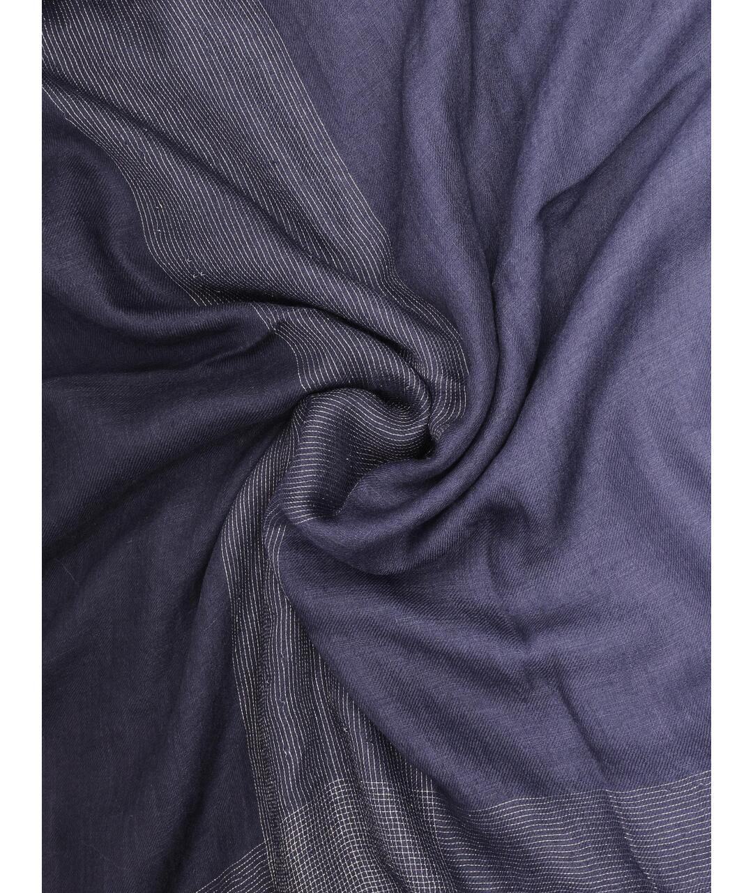 BRUNELLO CUCINELLI Темно-синий шарф, фото 2