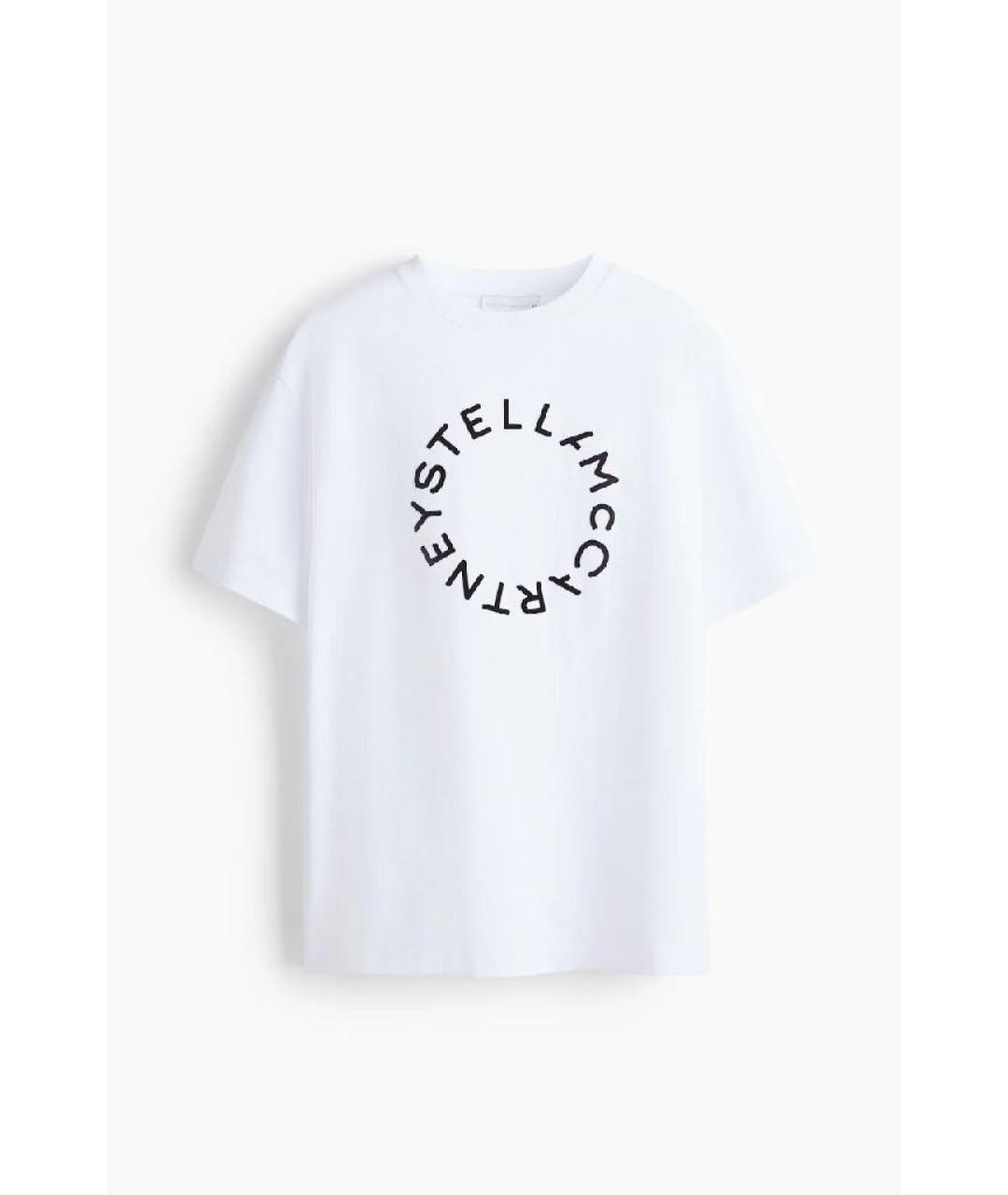 STELLA MCCARTNEY Белая хлопковая футболка, фото 7