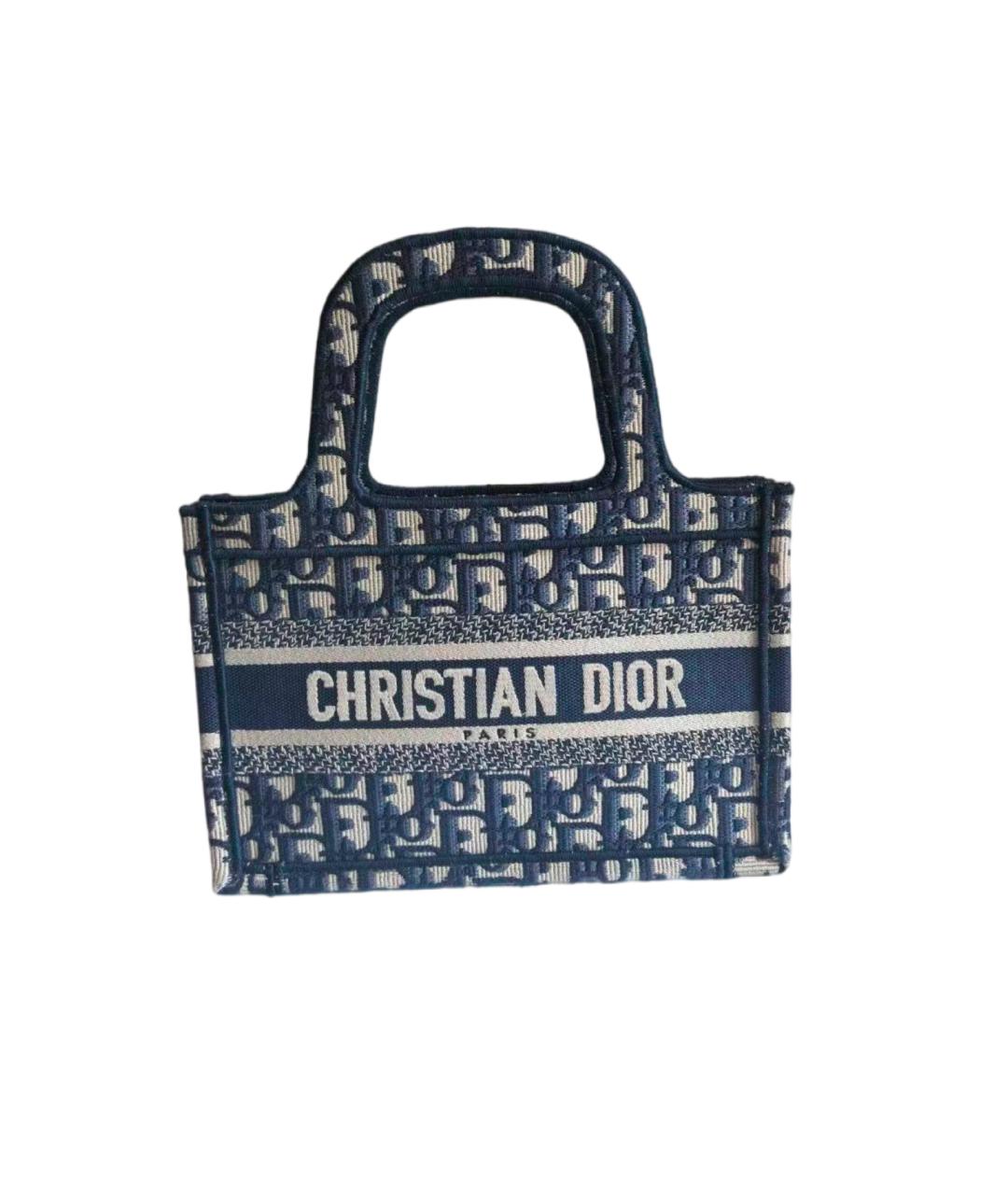 CHRISTIAN DIOR Голубая сумка тоут, фото 1
