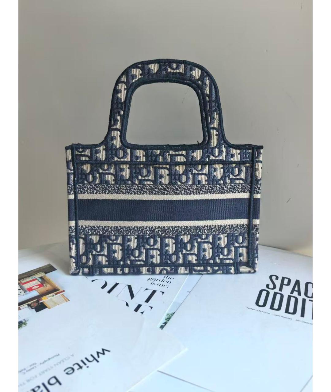 CHRISTIAN DIOR Голубая сумка тоут, фото 3