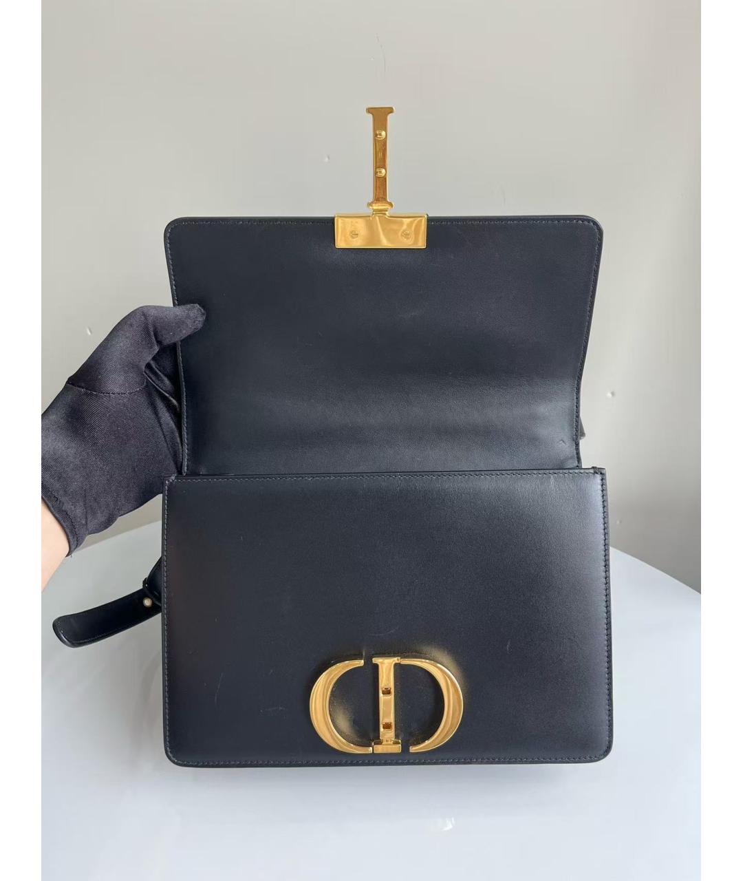 CHRISTIAN DIOR Черная кожаная сумка через плечо, фото 2