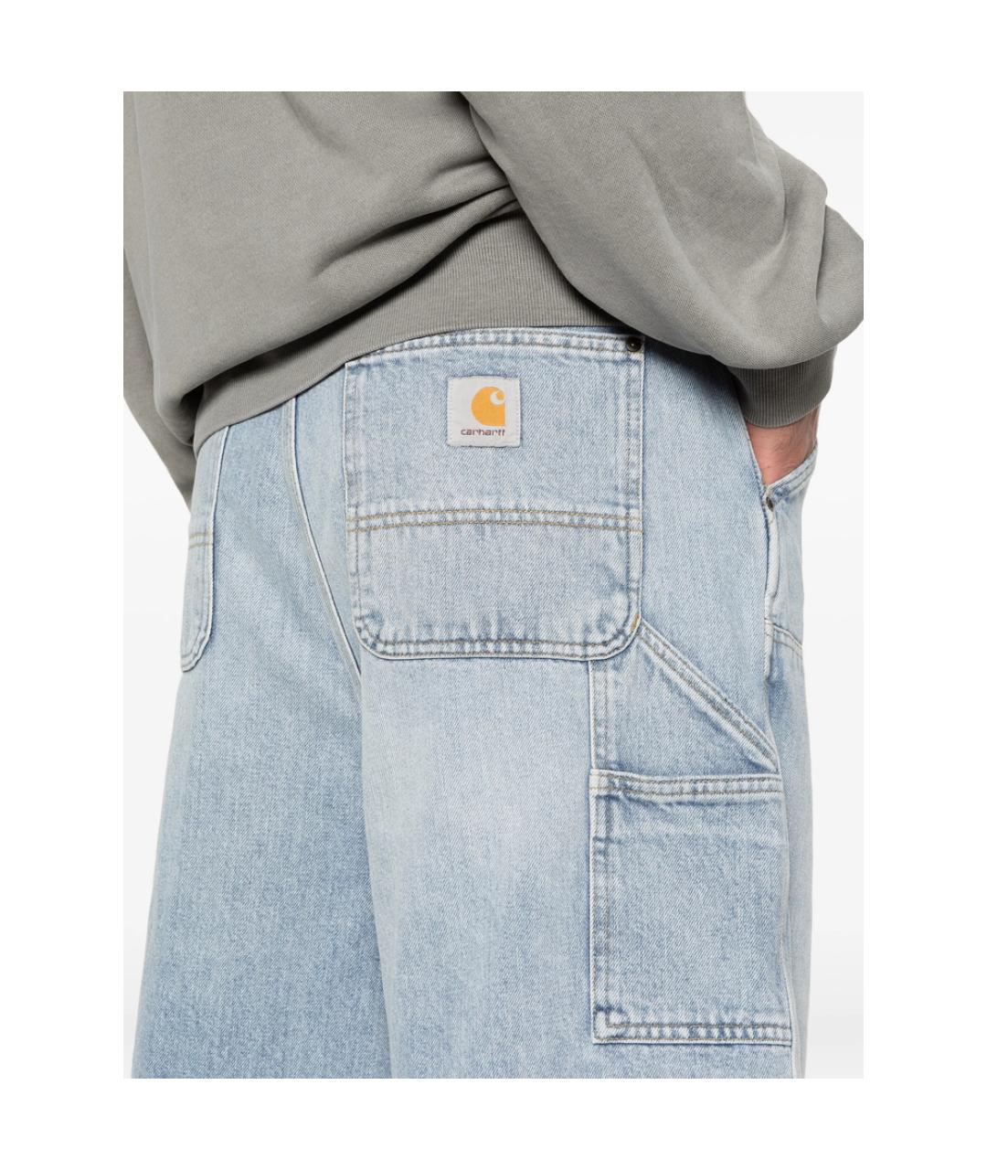 CARHARTT Синие полиэстеровые шорты, фото 2