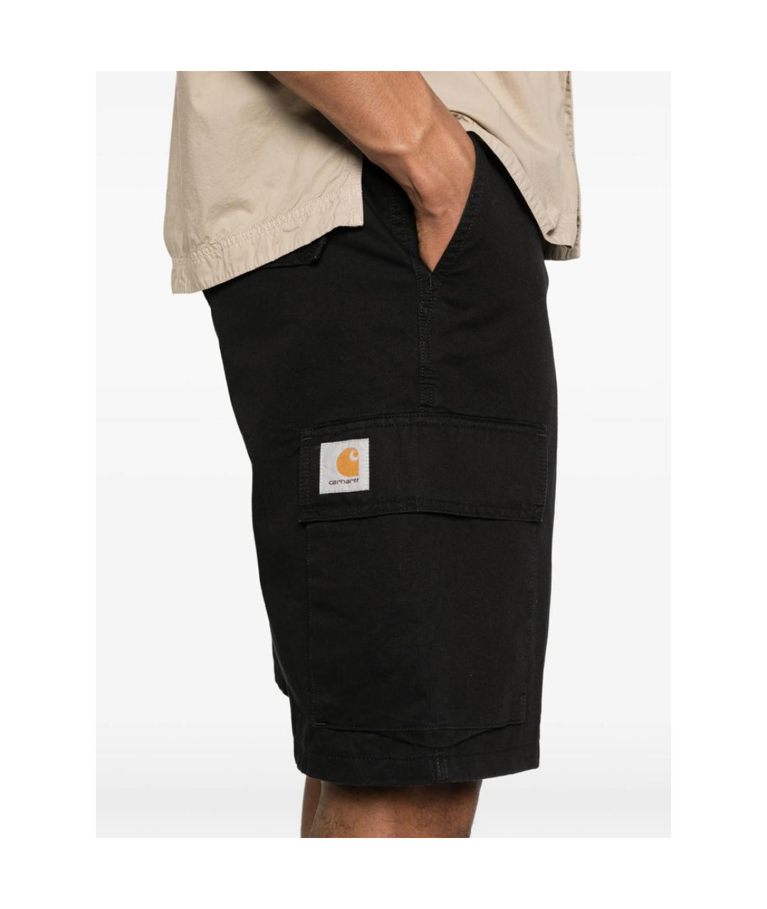CARHARTT Черные хлопковые шорты, фото 4