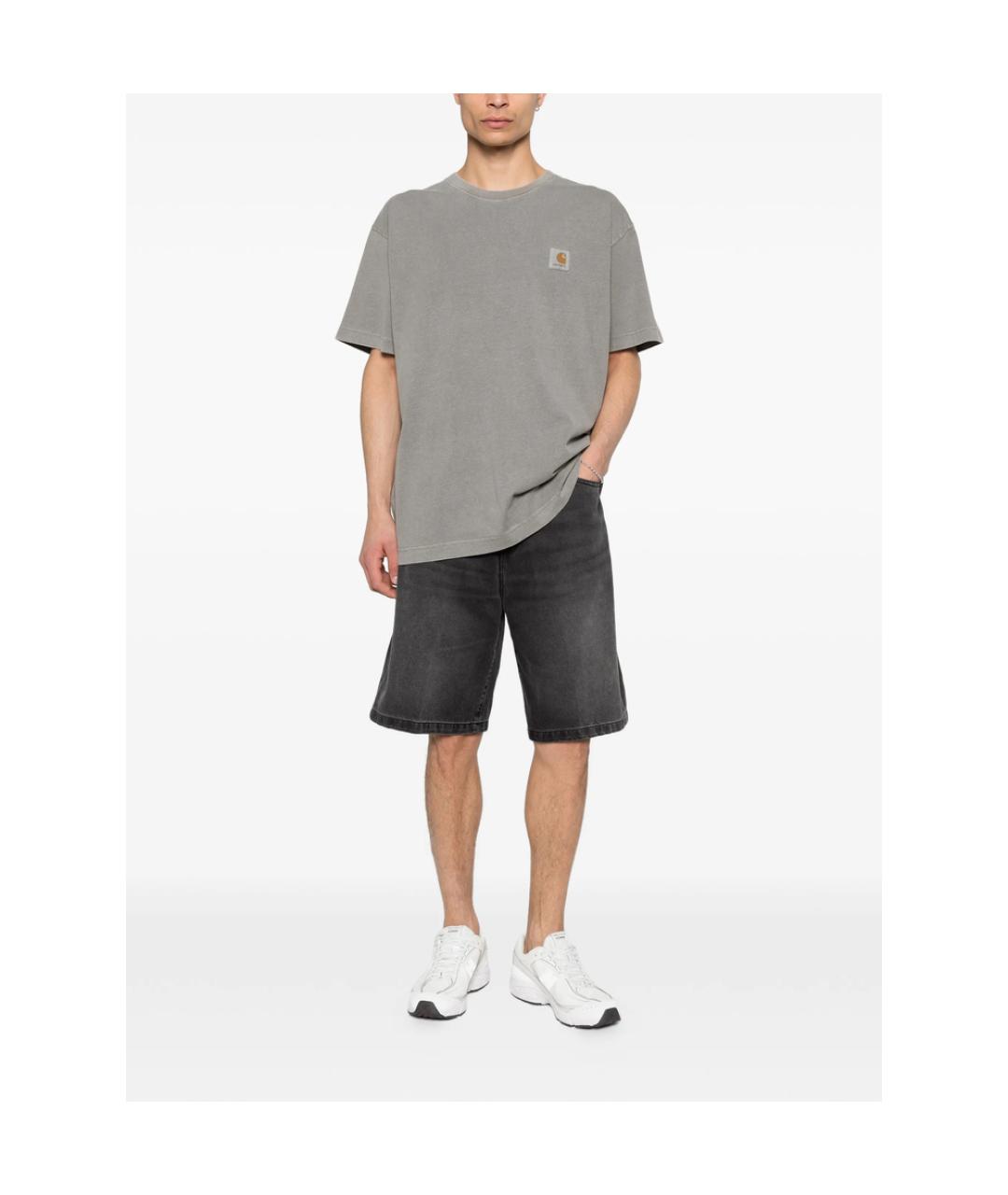 CARHARTT Серые хлопковые шорты, фото 3