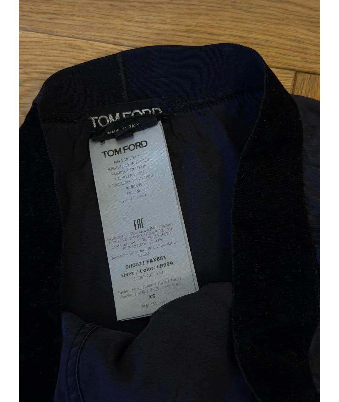 TOM FORD Черные шелковые шорты, фото 3