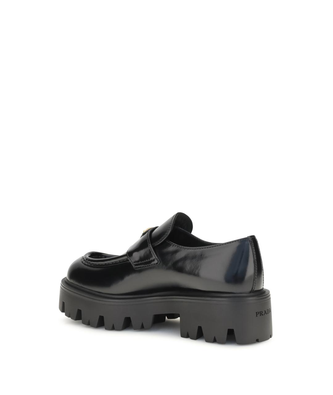 PRADA Черные кожаные лоферы, фото 3