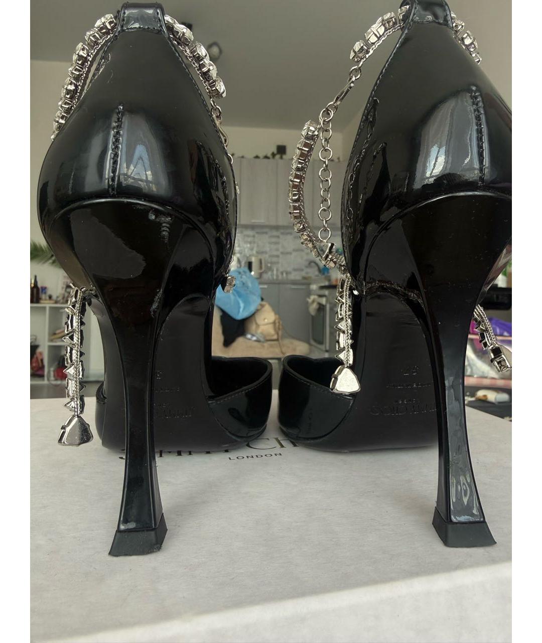 JIMMY CHOO Черные туфли из лакированной кожи, фото 4