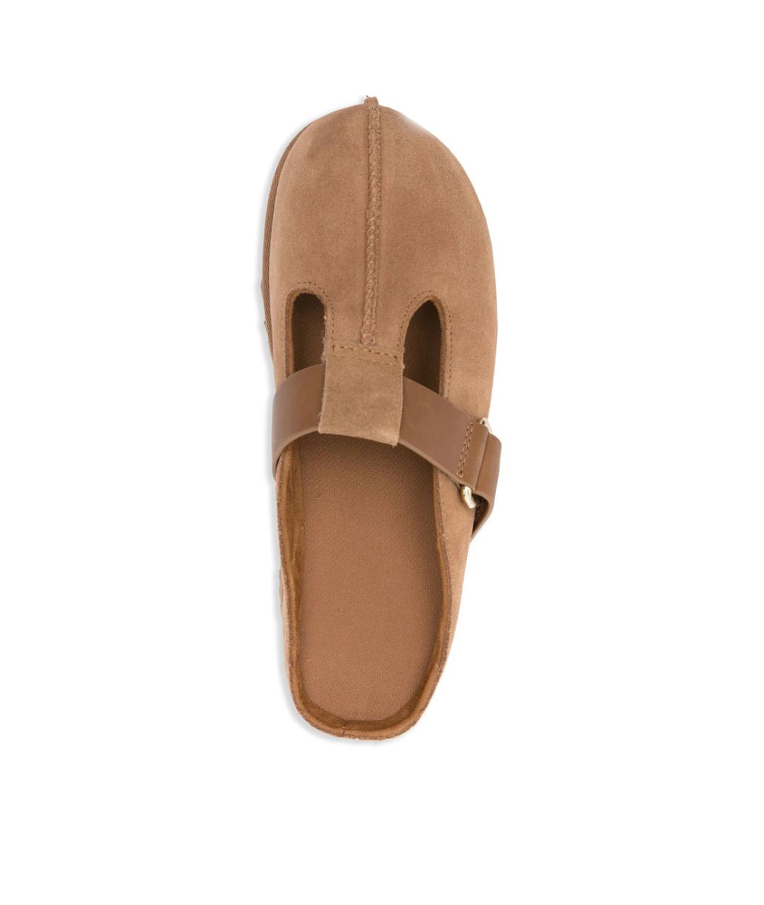 UGG Коричневые замшевые мюли, фото 4