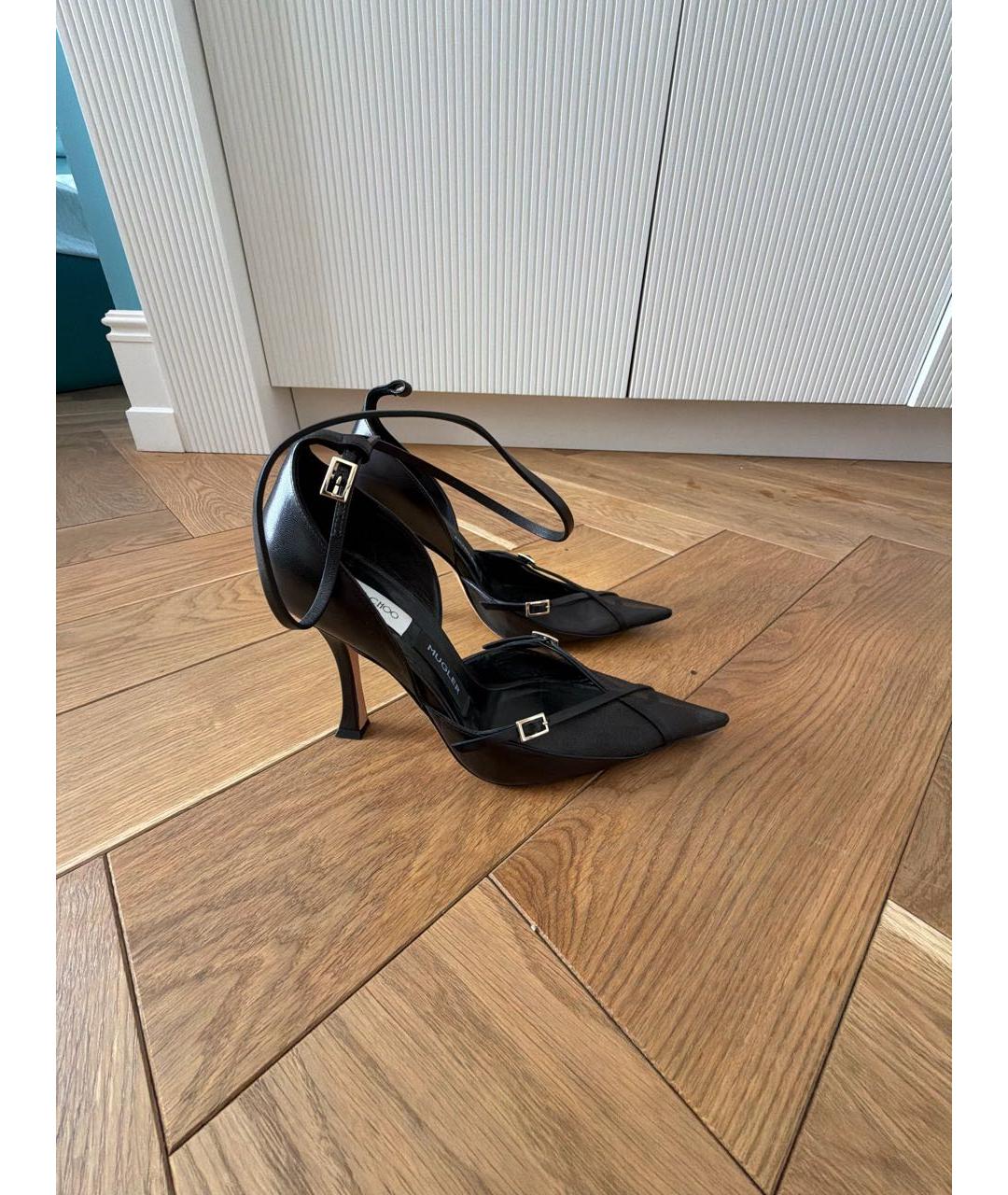 JIMMY CHOO Черные кожаные туфли, фото 5