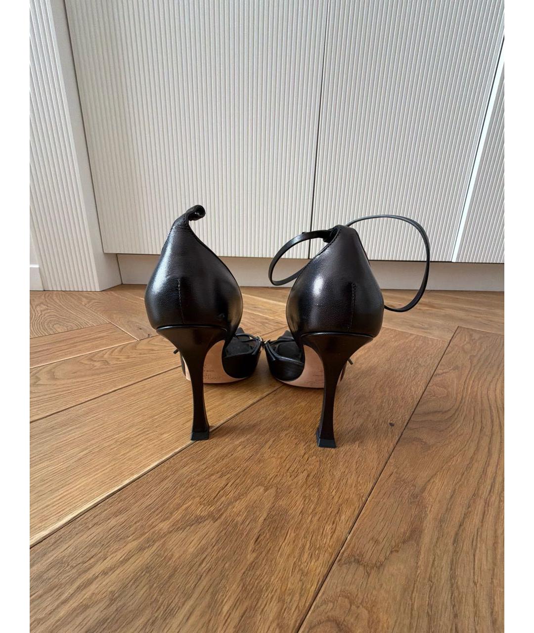 JIMMY CHOO Черные кожаные туфли, фото 4