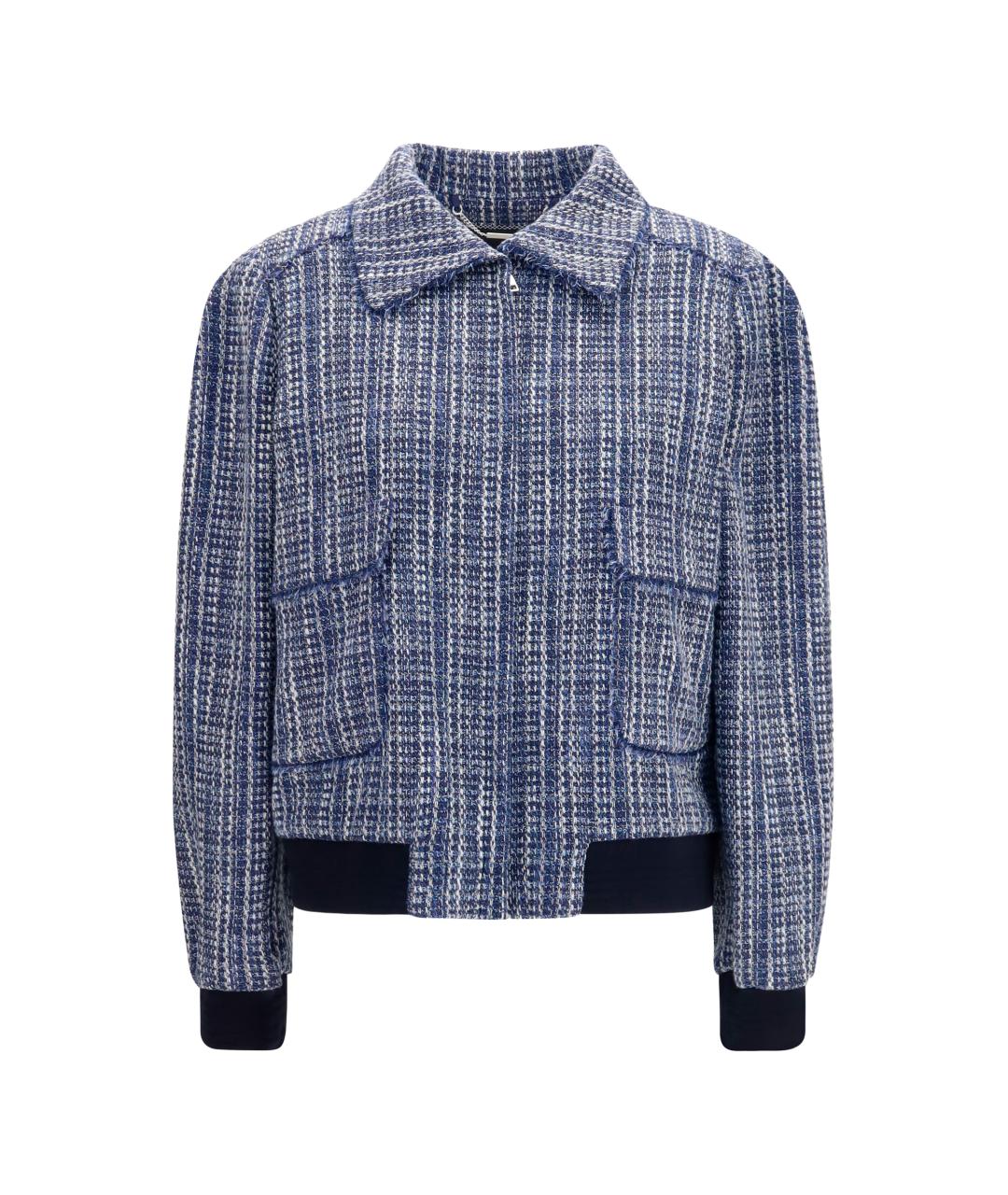 KITON Синяя хлопковая куртка, фото 1