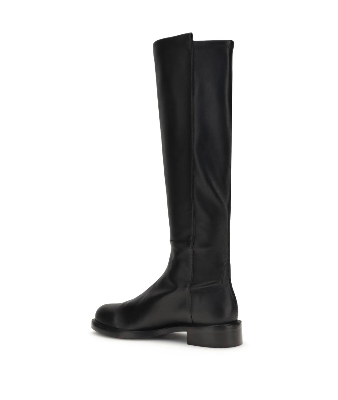 STUART WEITZMAN Черные кожаные сапоги, фото 3