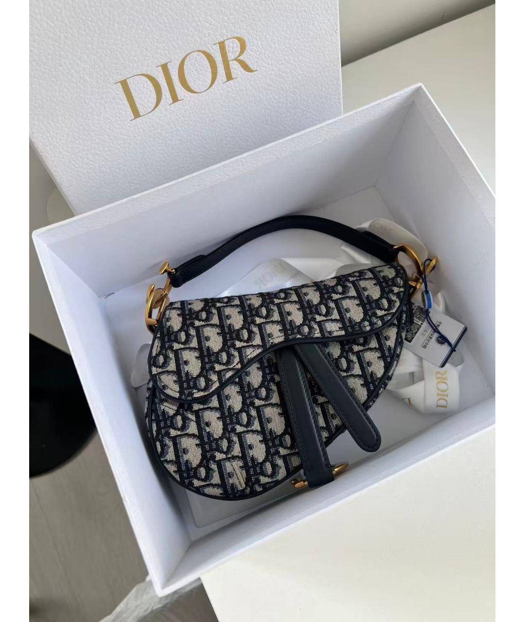 CHRISTIAN DIOR Голубая сумка через плечо, фото 2