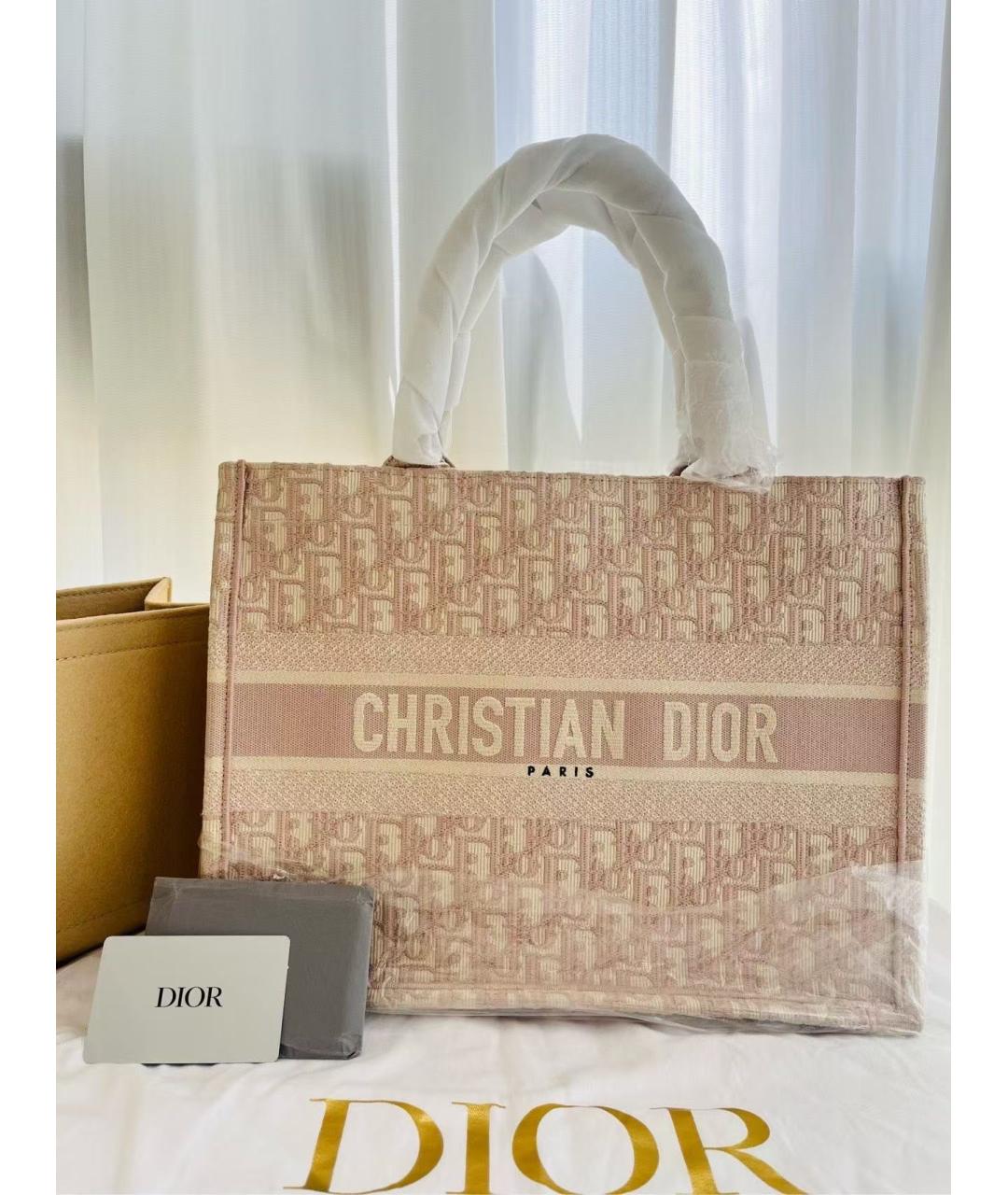 CHRISTIAN DIOR Розовая сумка тоут, фото 2