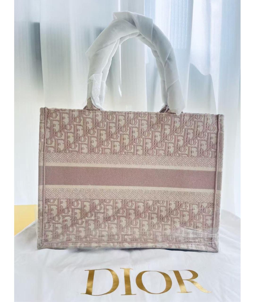 CHRISTIAN DIOR Розовая сумка тоут, фото 3