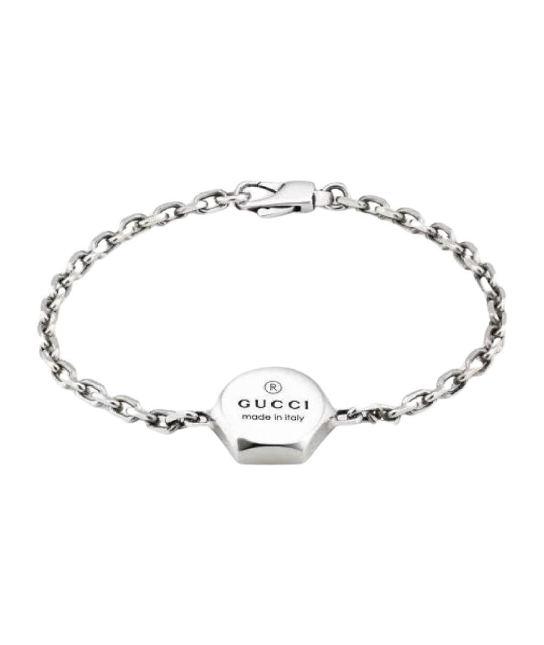 GUCCI Серебряный серебряный браслет, фото 1