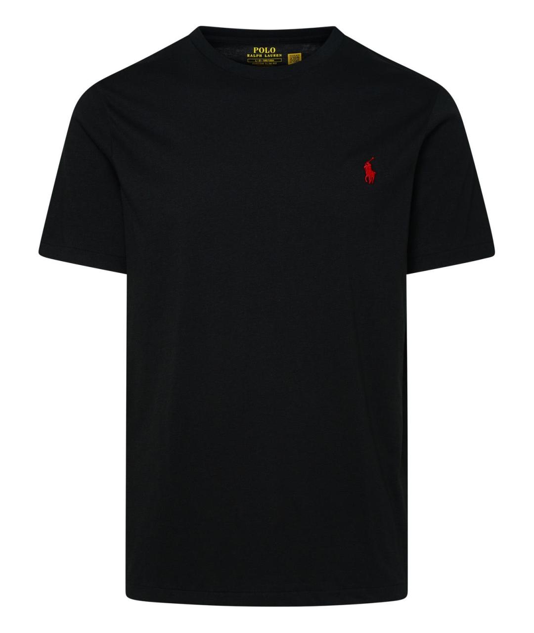 POLO RALPH LAUREN Черная хлопковая футболка, фото 1