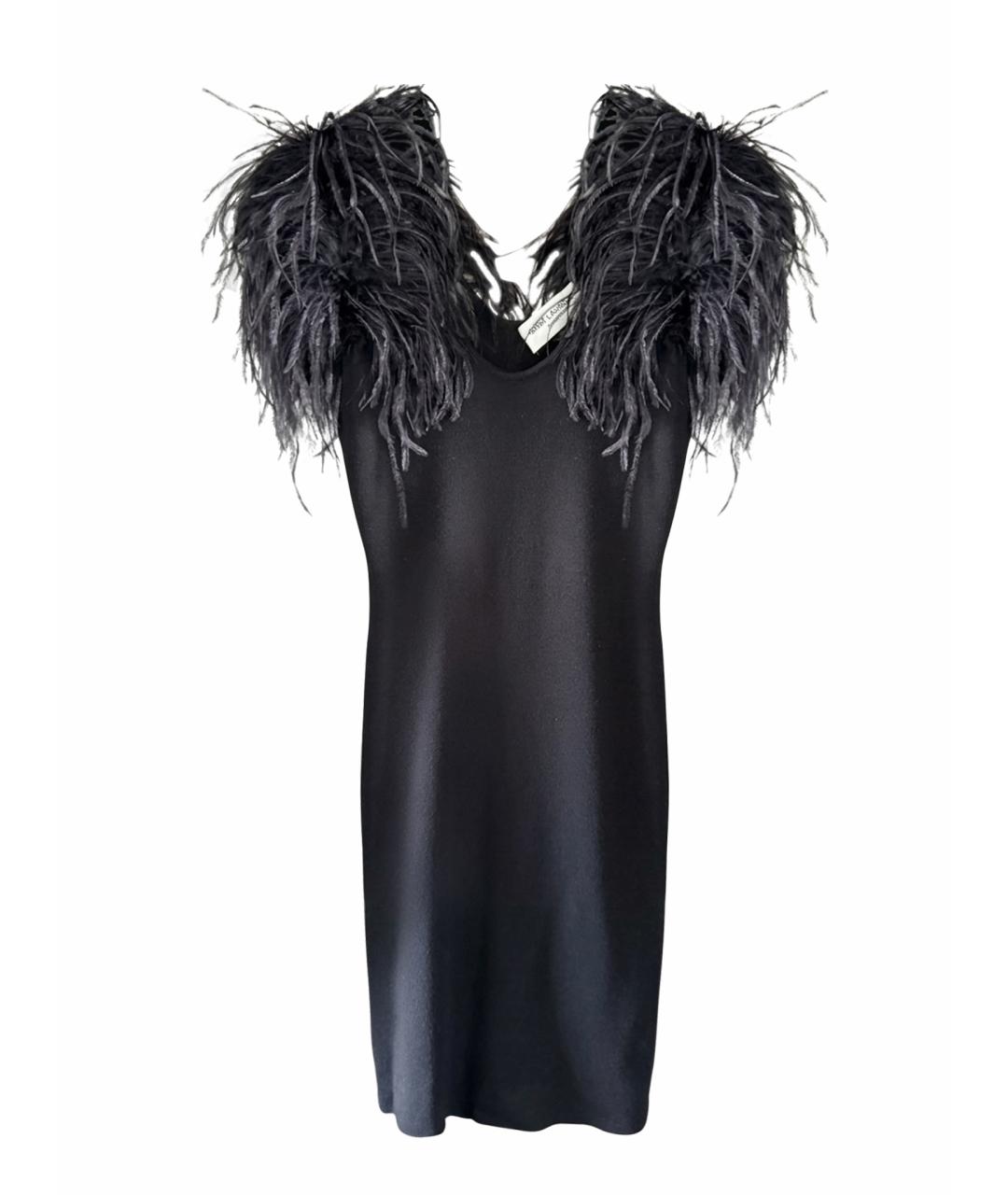 SAINT LAURENT Черное коктейльное платье, фото 1