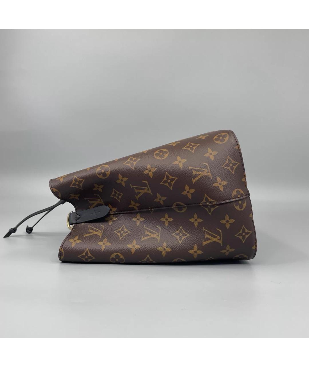 LOUIS VUITTON Коричневая кожаная сумка через плечо, фото 4