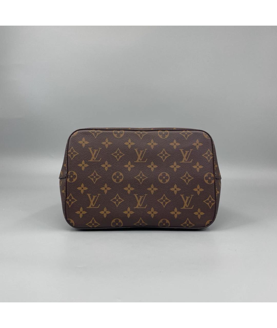 LOUIS VUITTON Коричневая кожаная сумка через плечо, фото 3