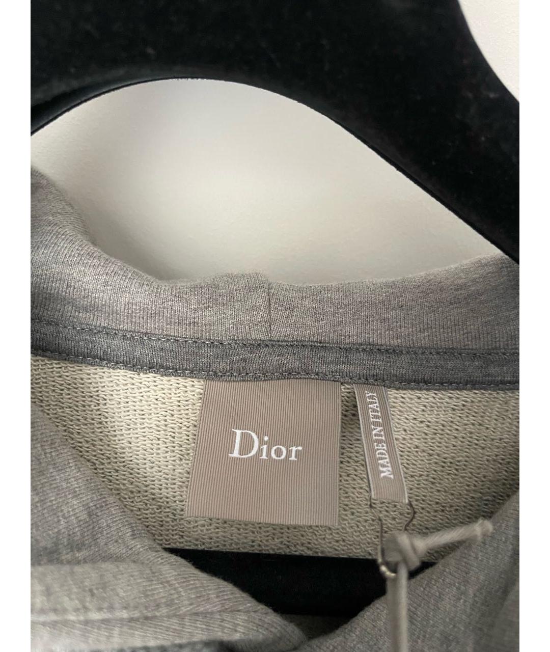 CHRISTIAN DIOR Серый хлопковый спортивный костюм, фото 8