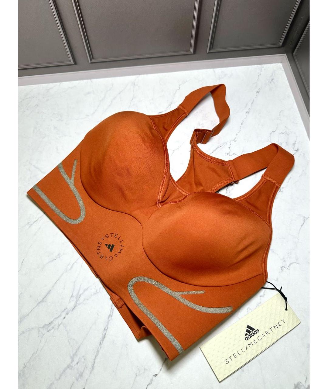 ADIDAS BY STELLA MCCARTNEY Оранжевая майка, фото 3