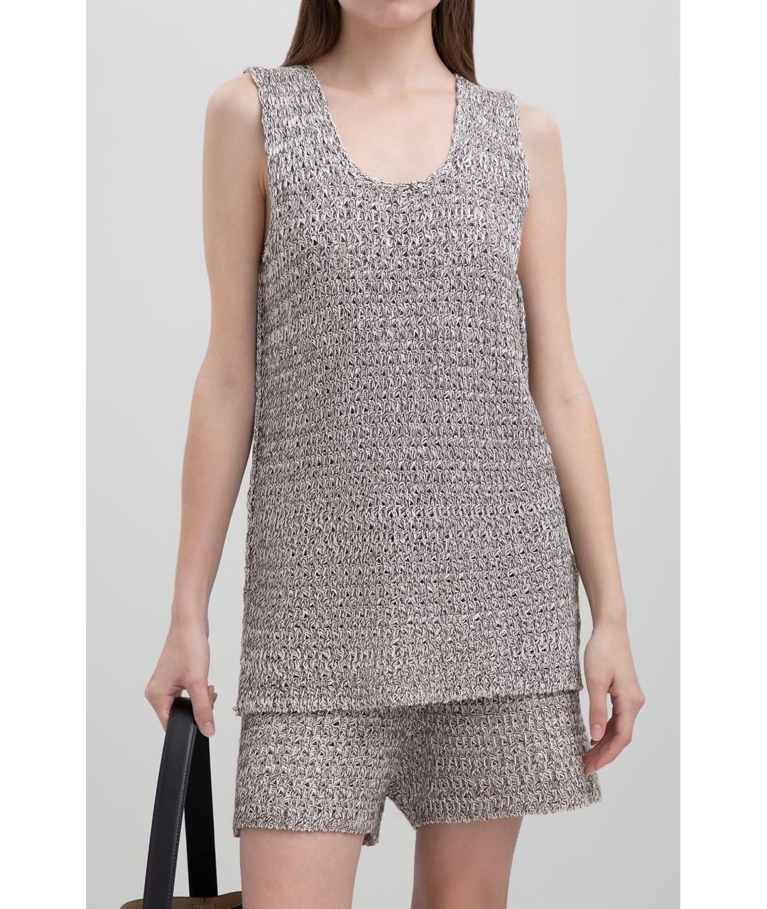 JIL SANDER Бежевый хлопковый костюм с брюками, фото 6